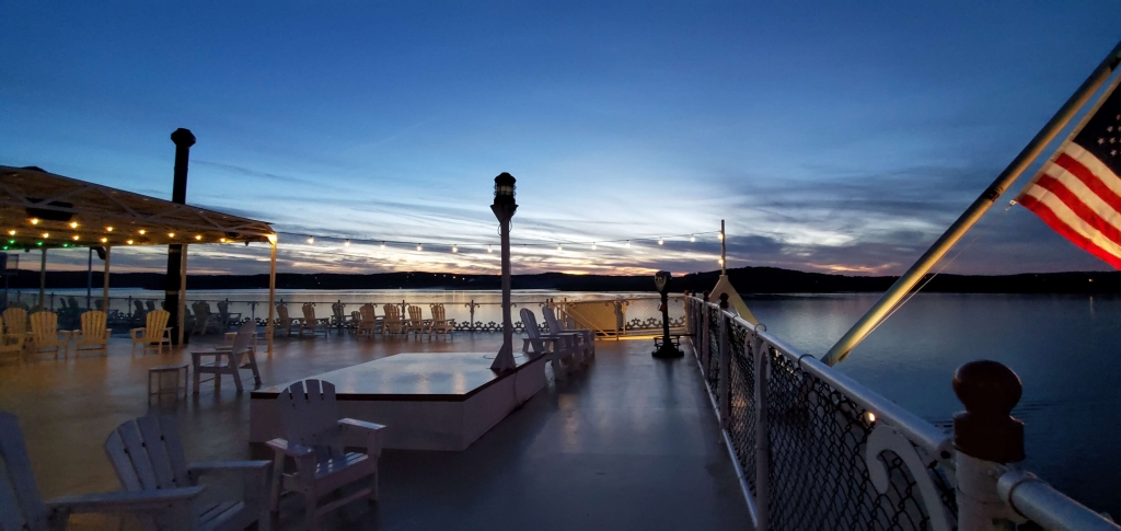 Sunset on the Branson Belle