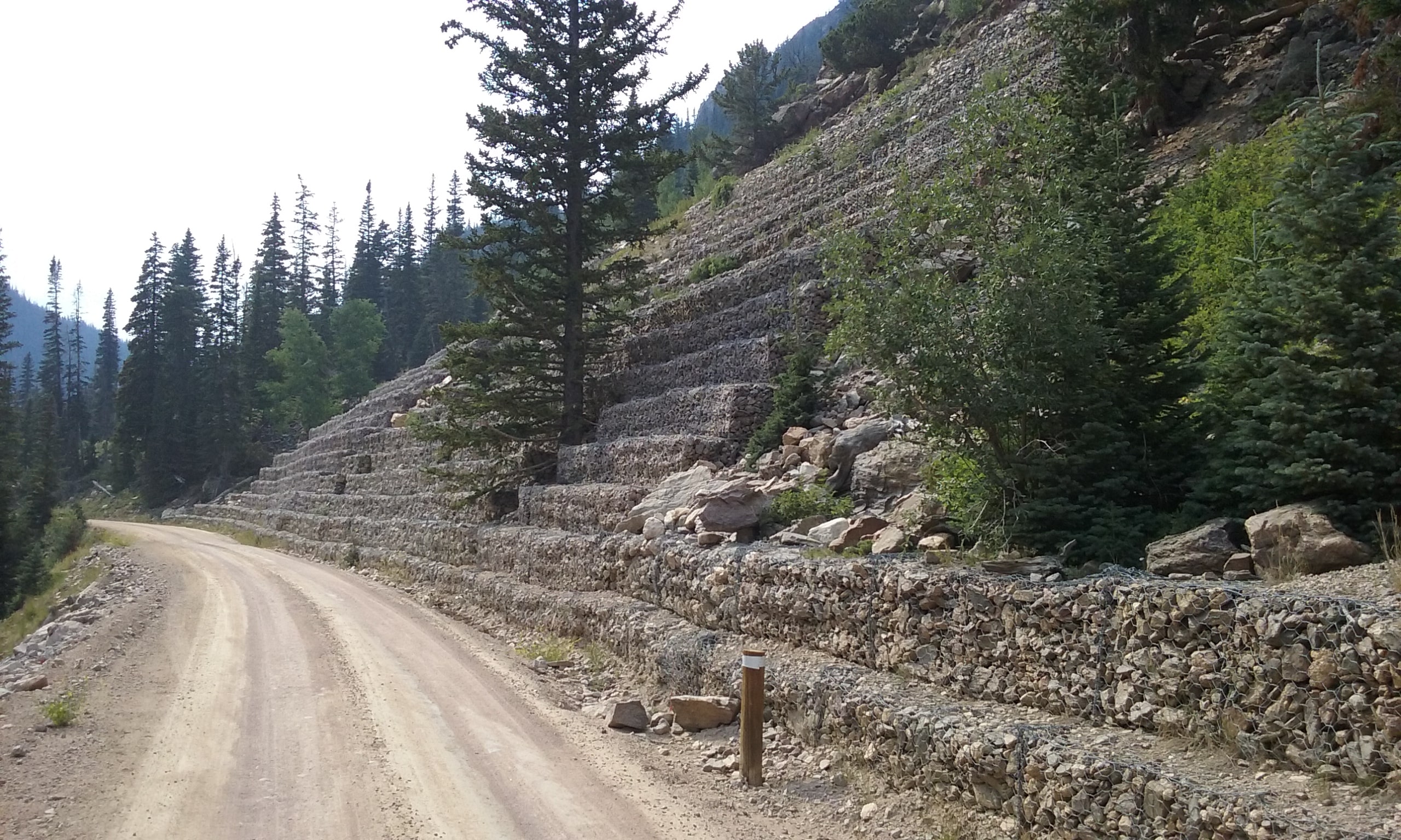 Gabions on Old Fall River Road in RMNP
