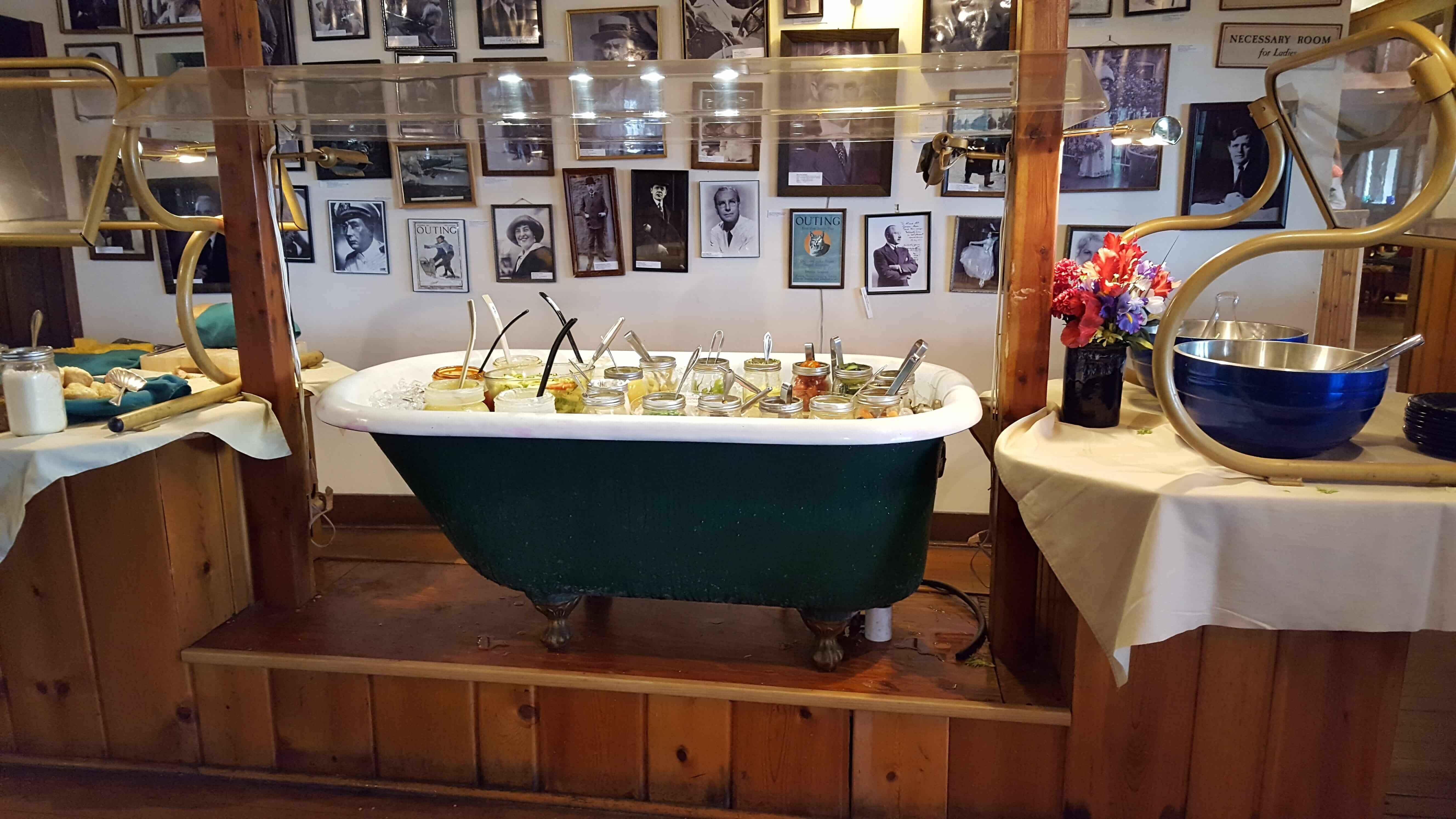 Salad bar, Baldpate Inn, Estes park