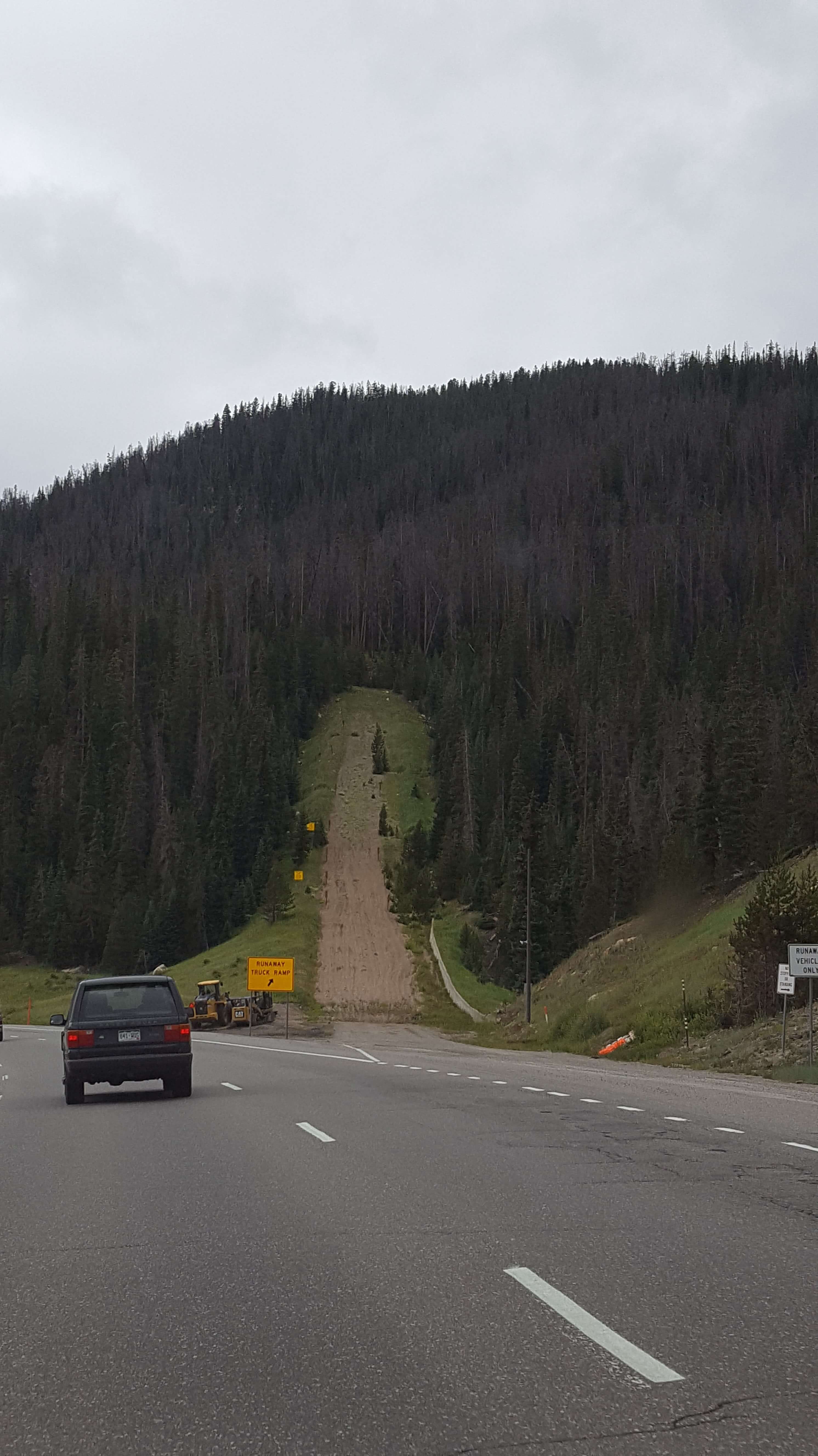 Runaway truck ramp on I-70, Colorado