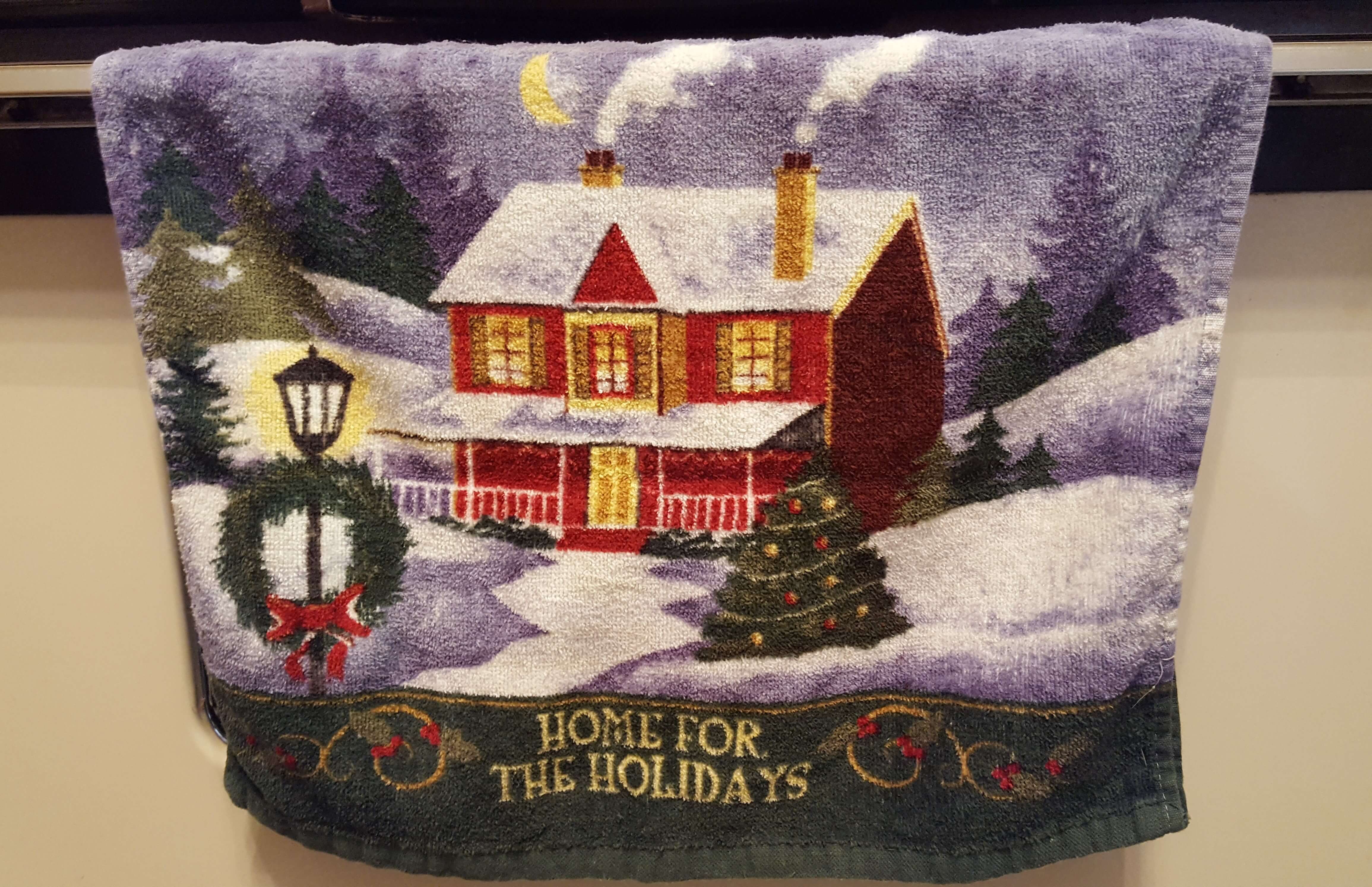 Home for the Holidays towel