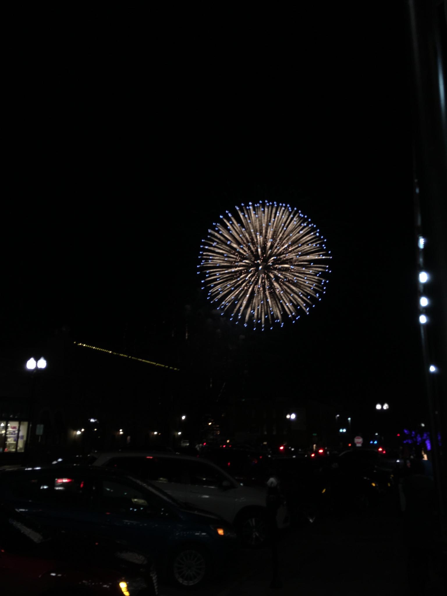 Perfect circular firework