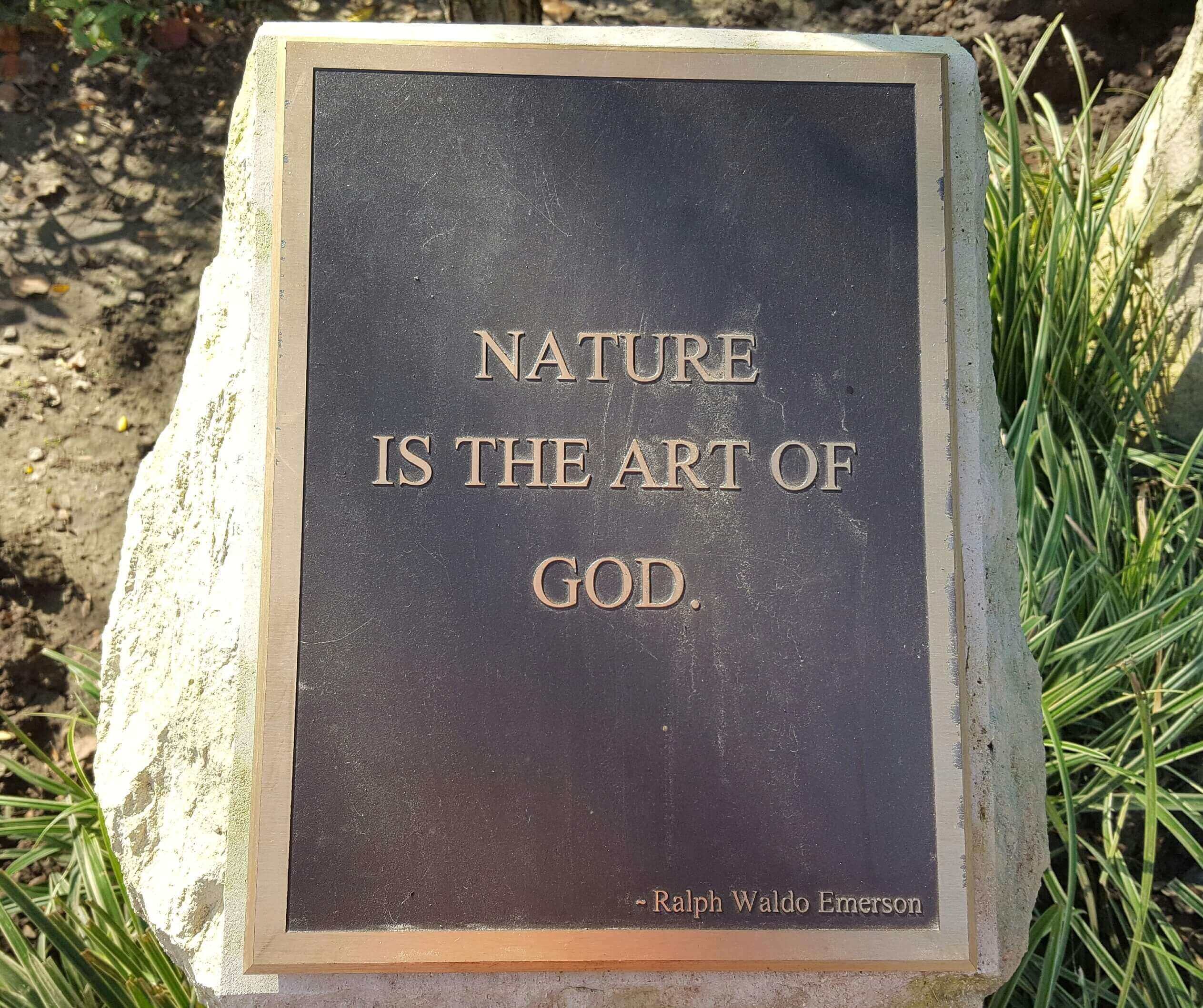 Nature is the art of God