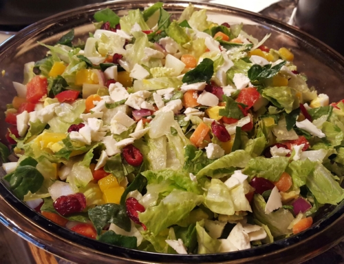 What’s for dinner? A colorful colossal salad!