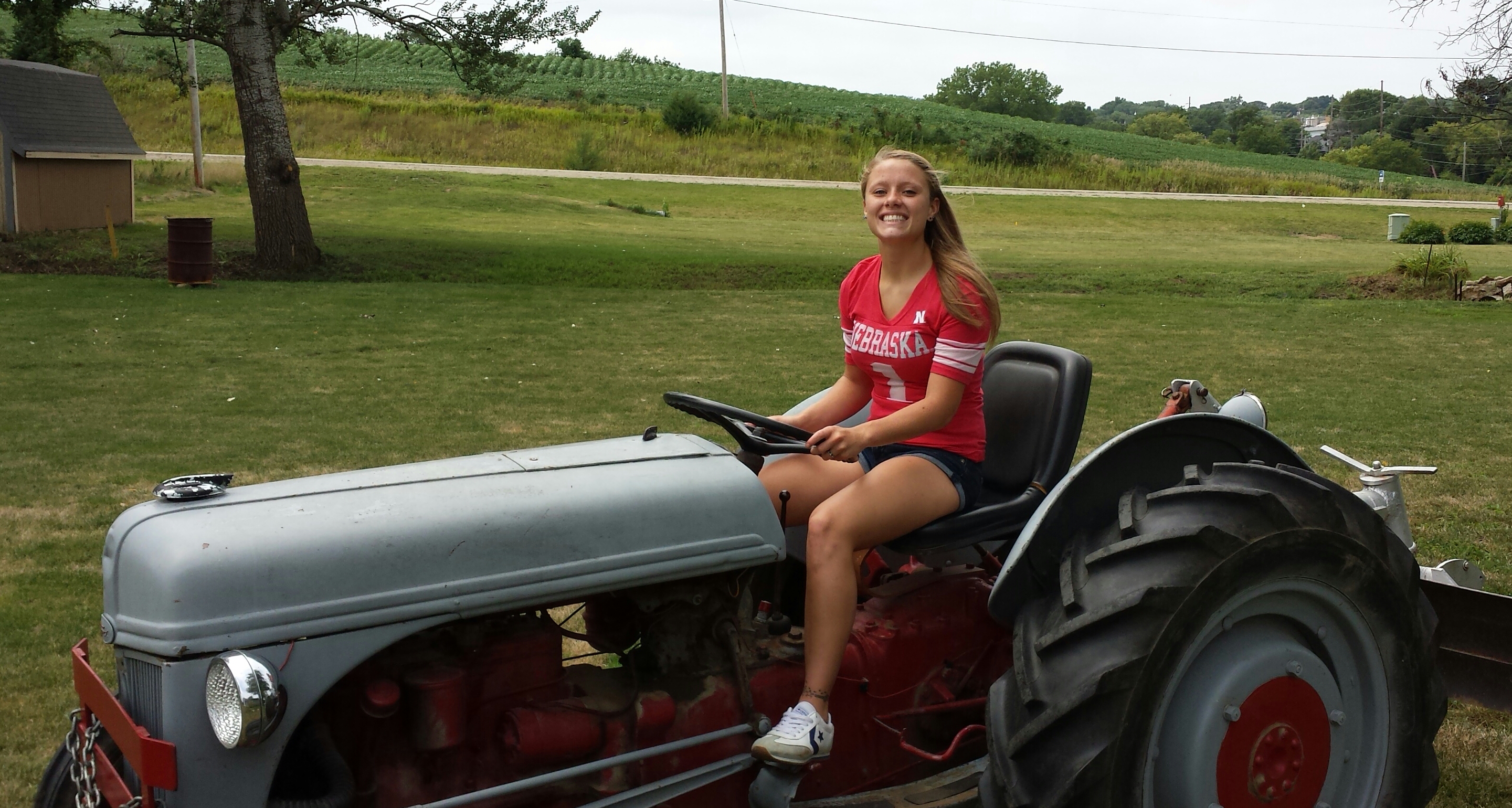 Riding lawn mower, Logan, IA