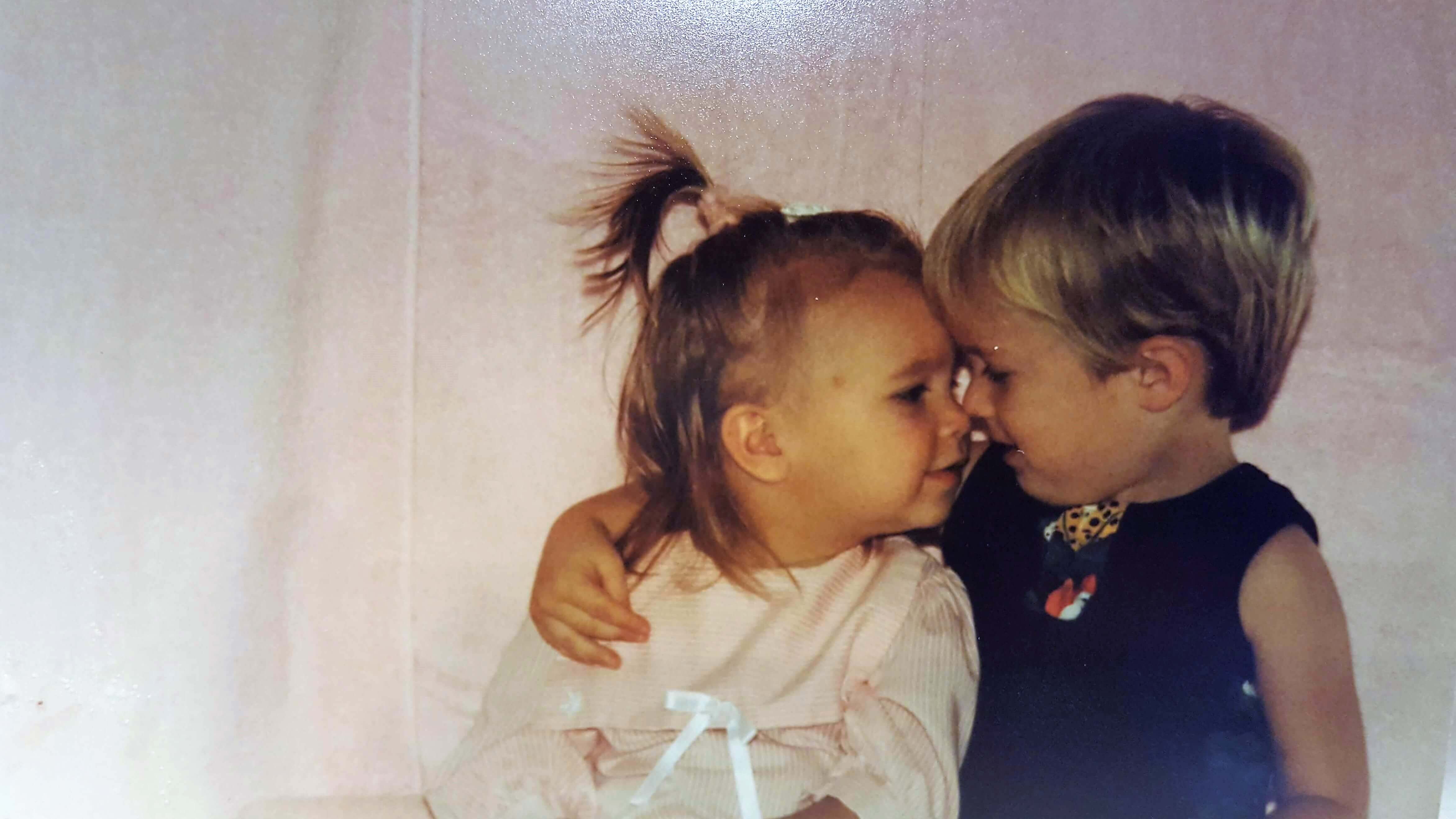 So sweet! Brother and sister love