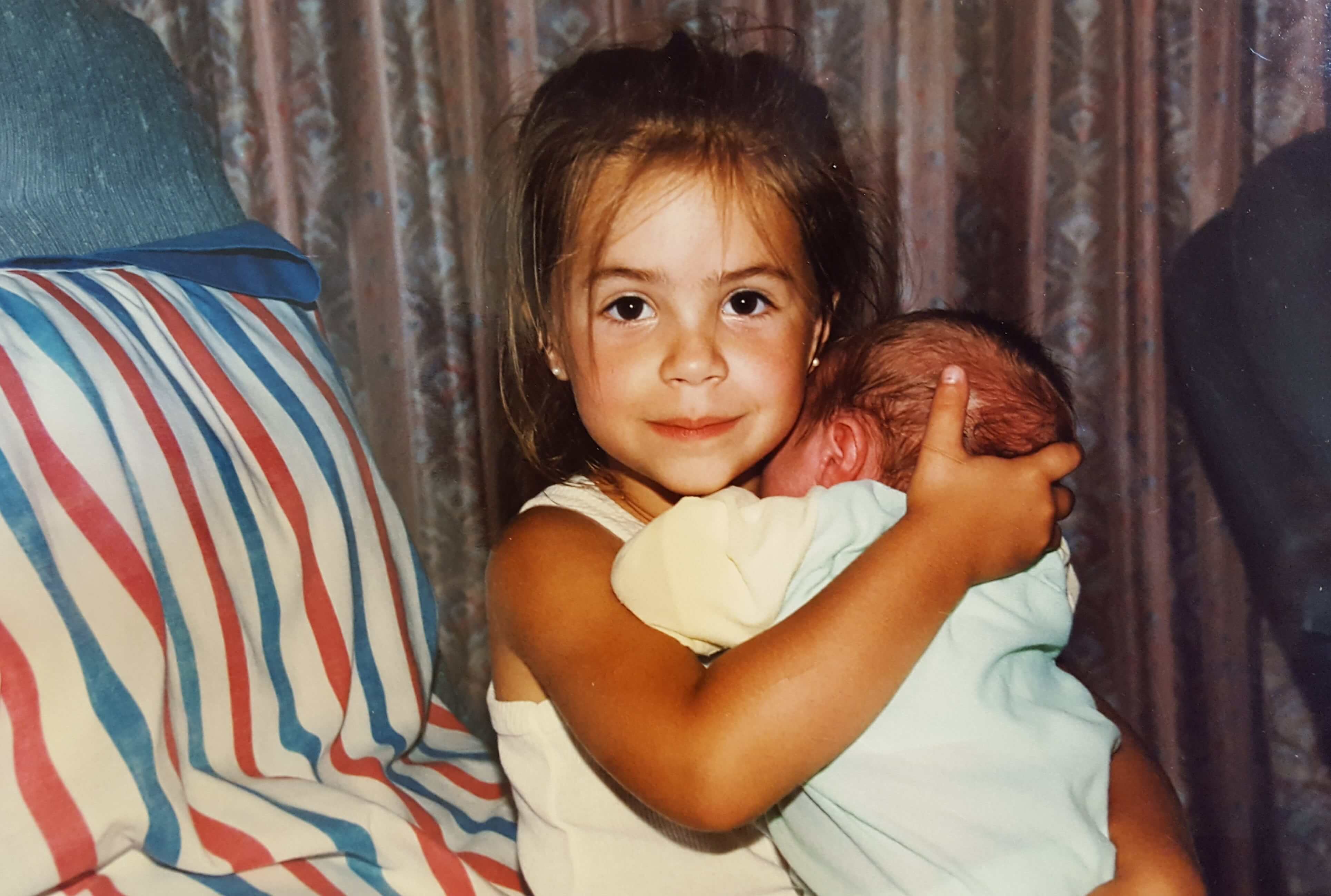 Big sister and new baby brother