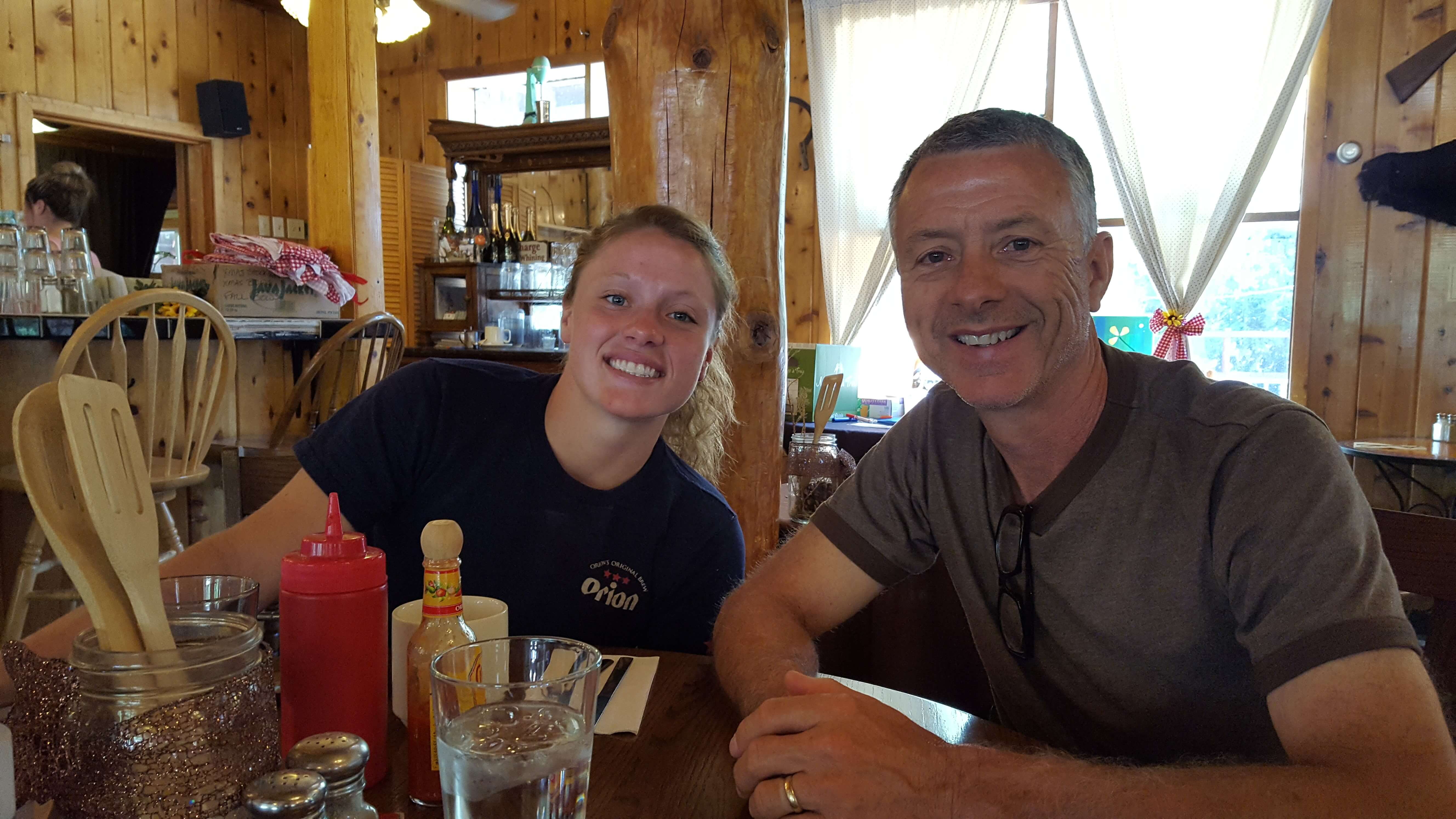 Calie and Rick at the Pine House, Mt. Laguna, CA