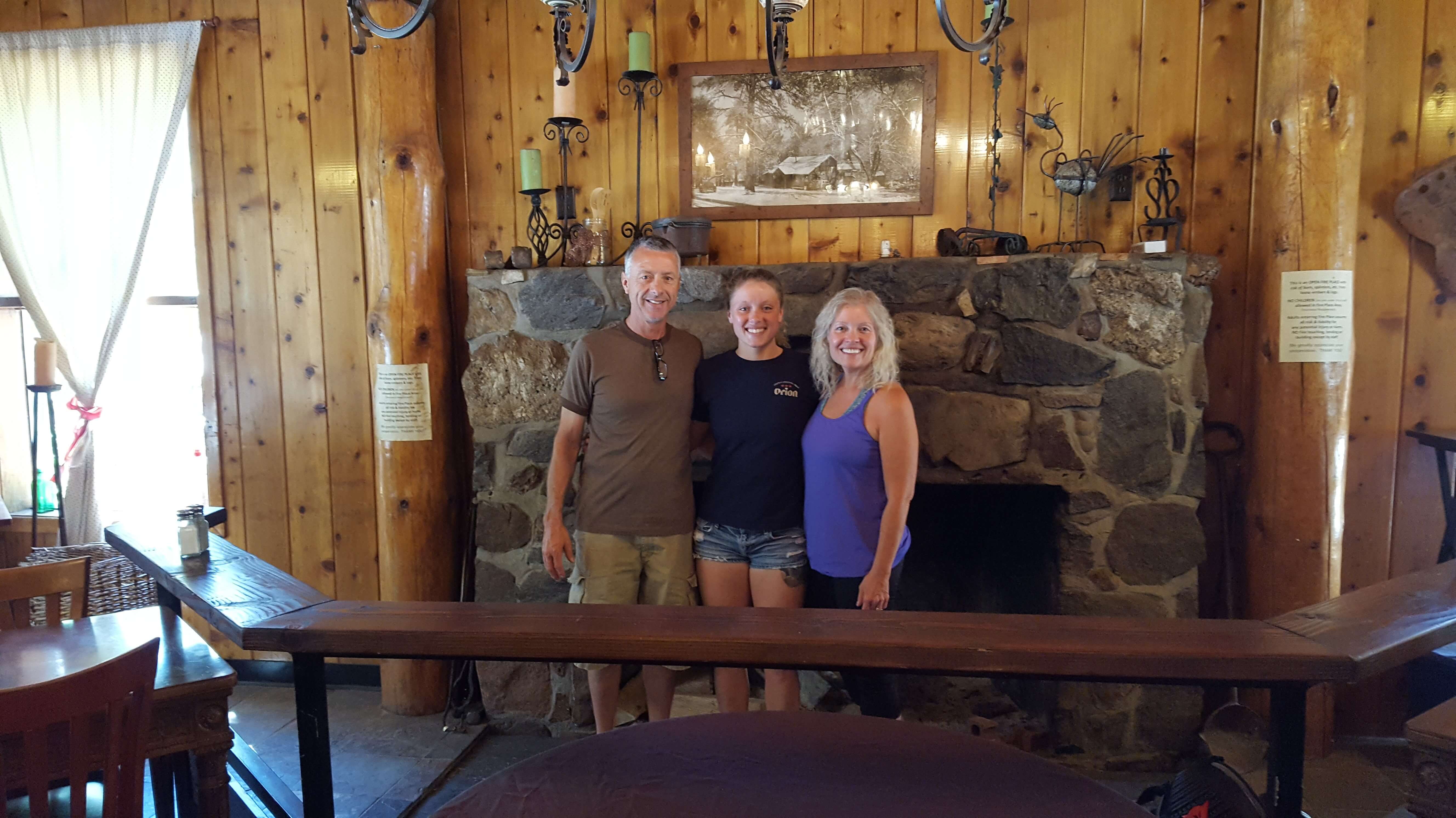 Fireplace at the Pine House, Mt. Laguna, CA