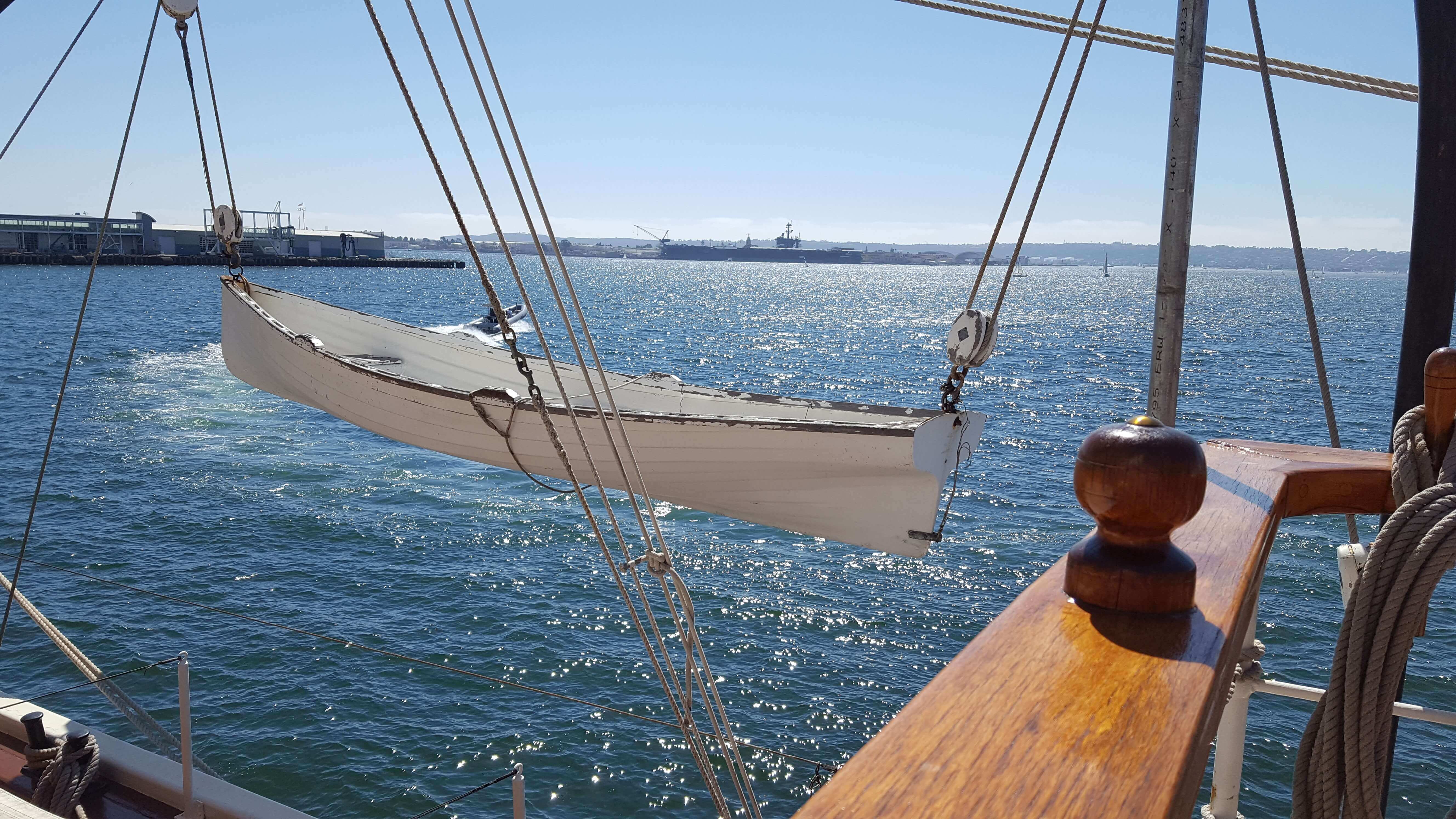 Shimmering sea in San Diego harbor