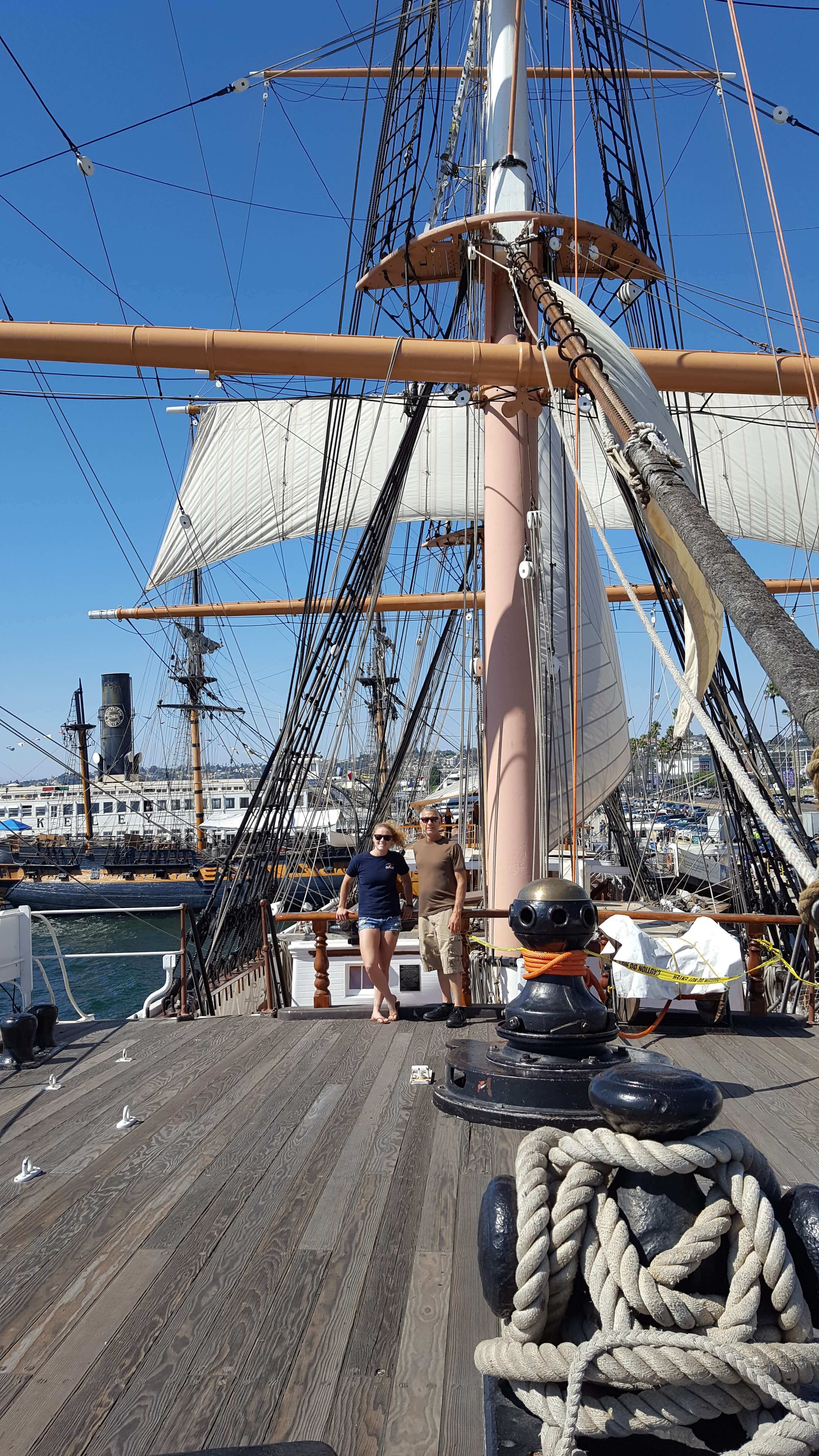On deck of the Star of India