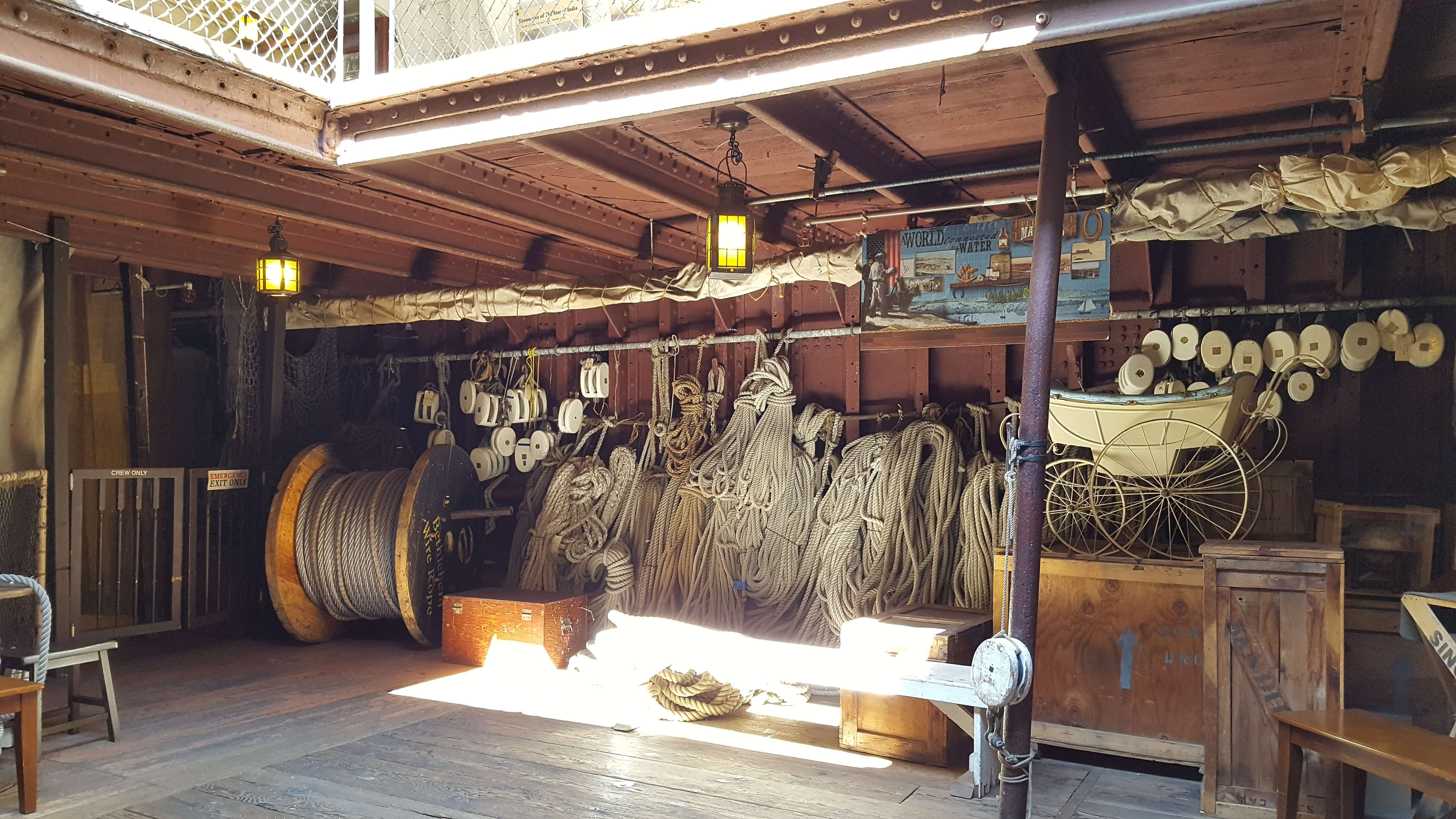 Ropes on the Star of India