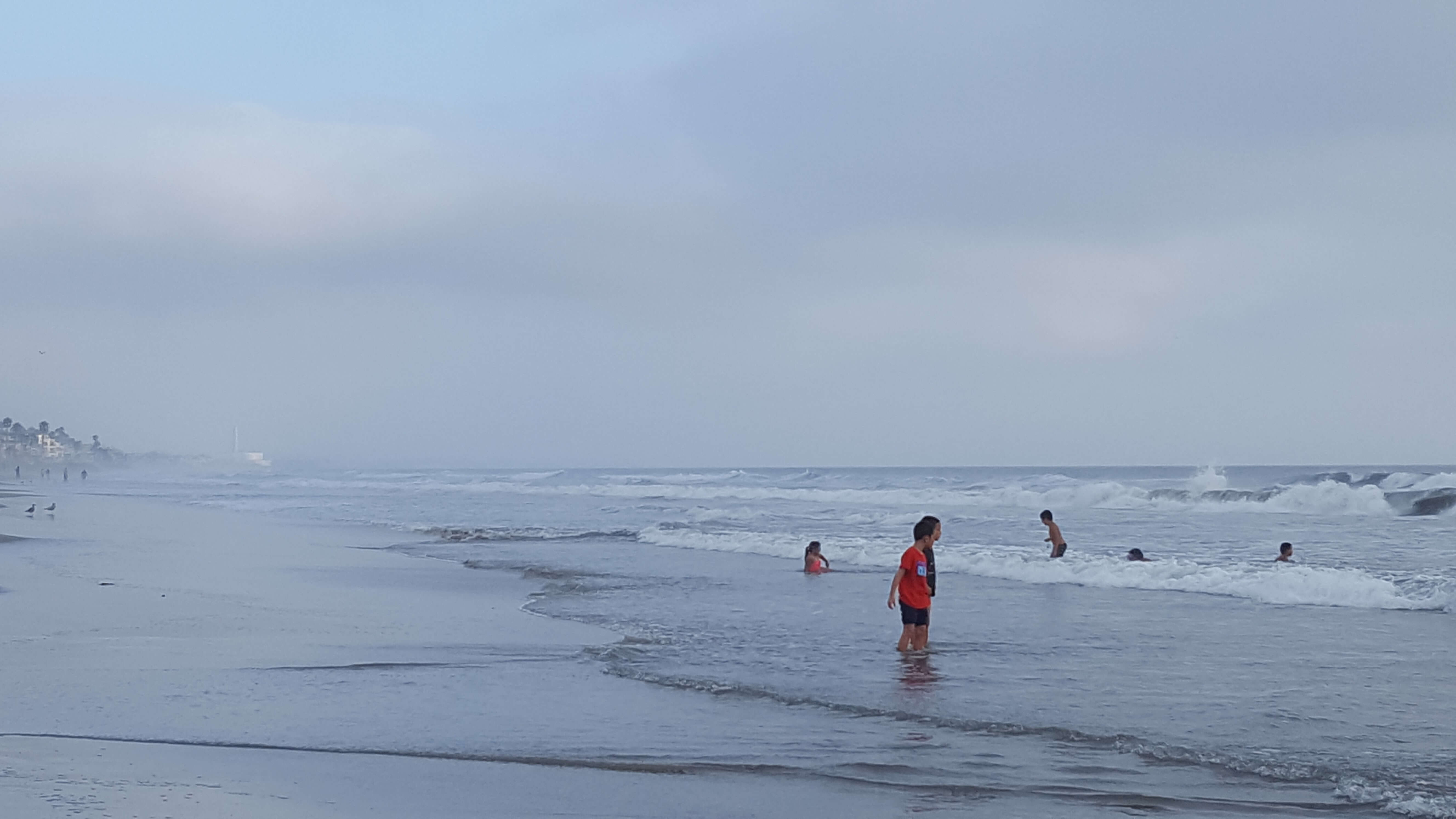 Waves on Pacific Ocean at Oceanside, CA