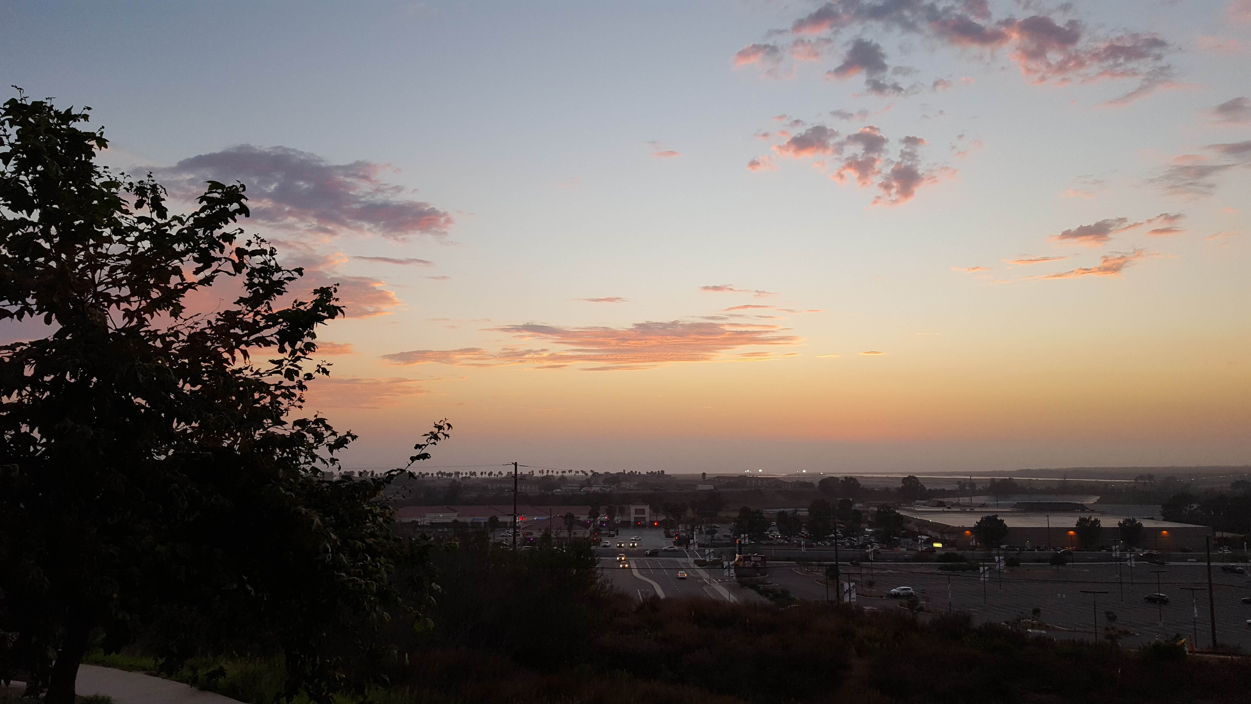 Sunset from Pacific Views-Camp Pendelton