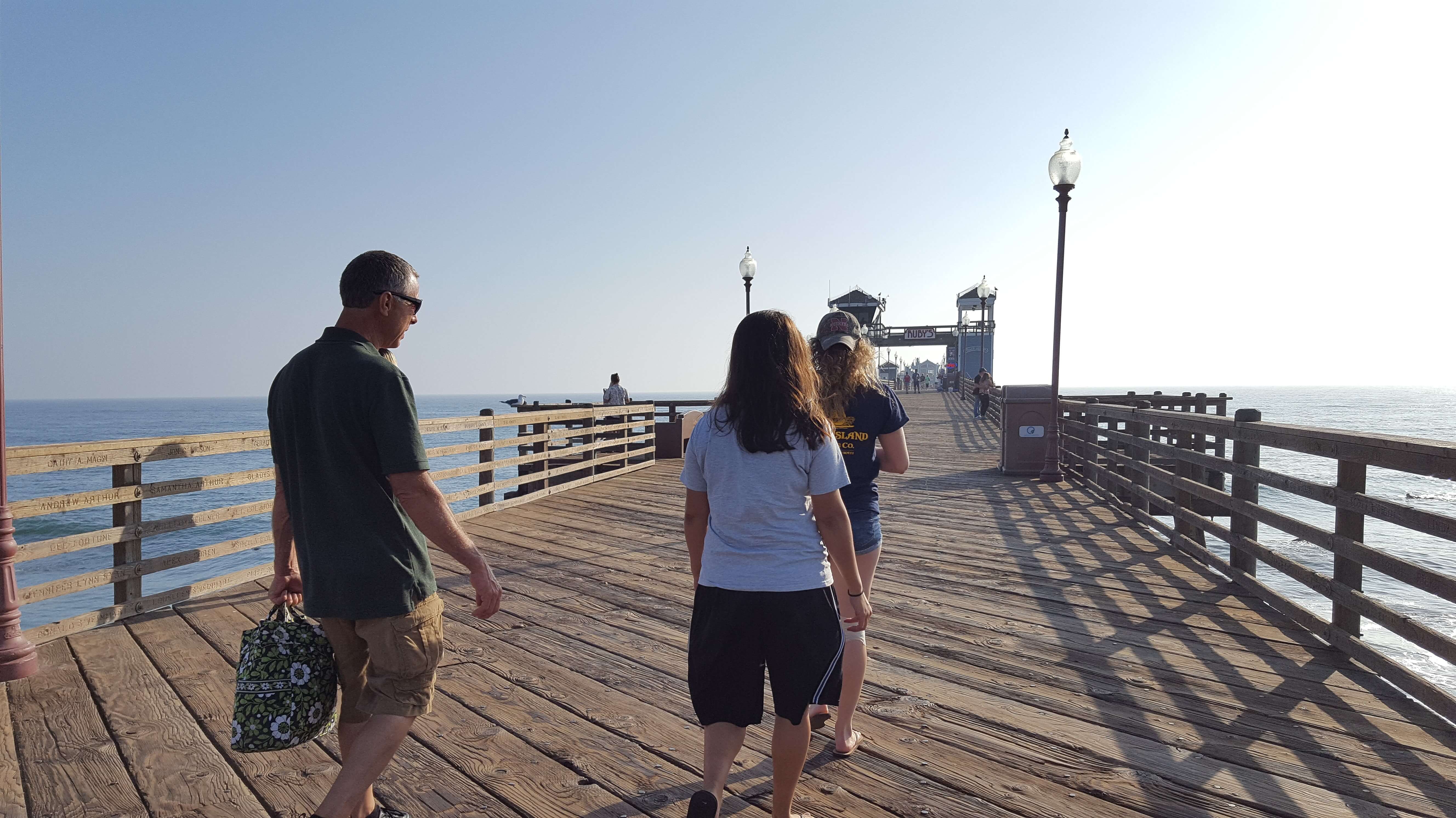 Strolling on Oceanside Pier