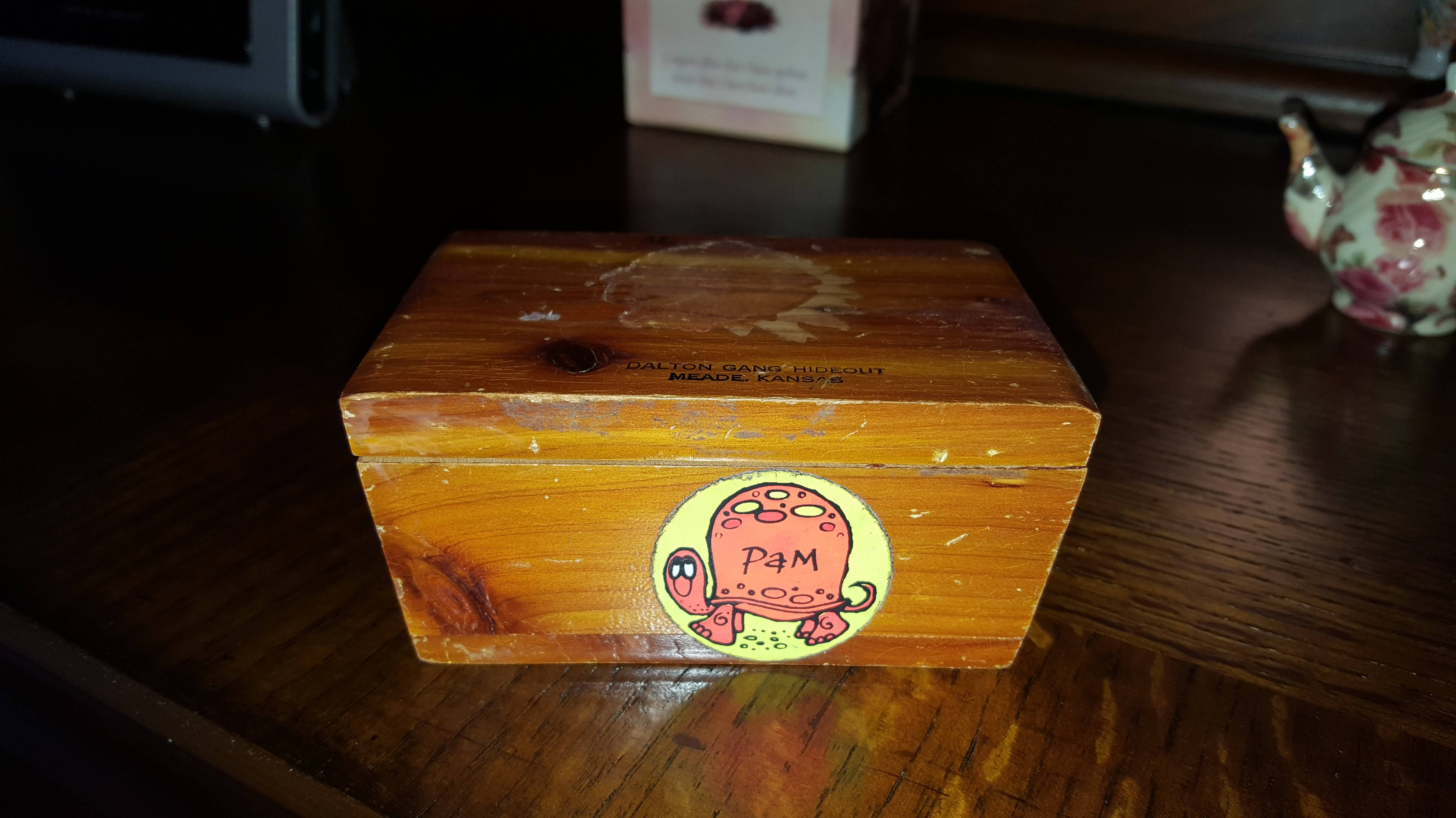 Small wooden box from the Dalton Gang Hideout