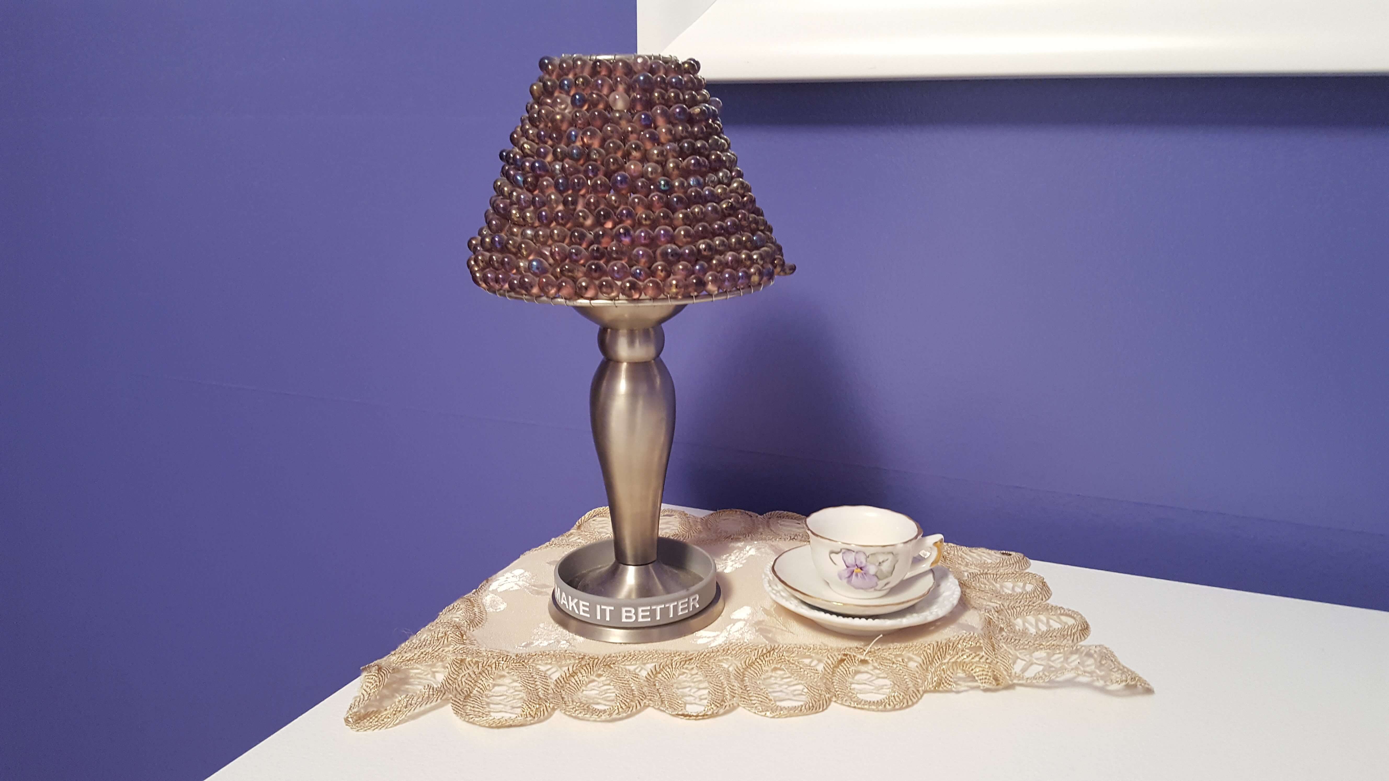 Small lamp and tea cup