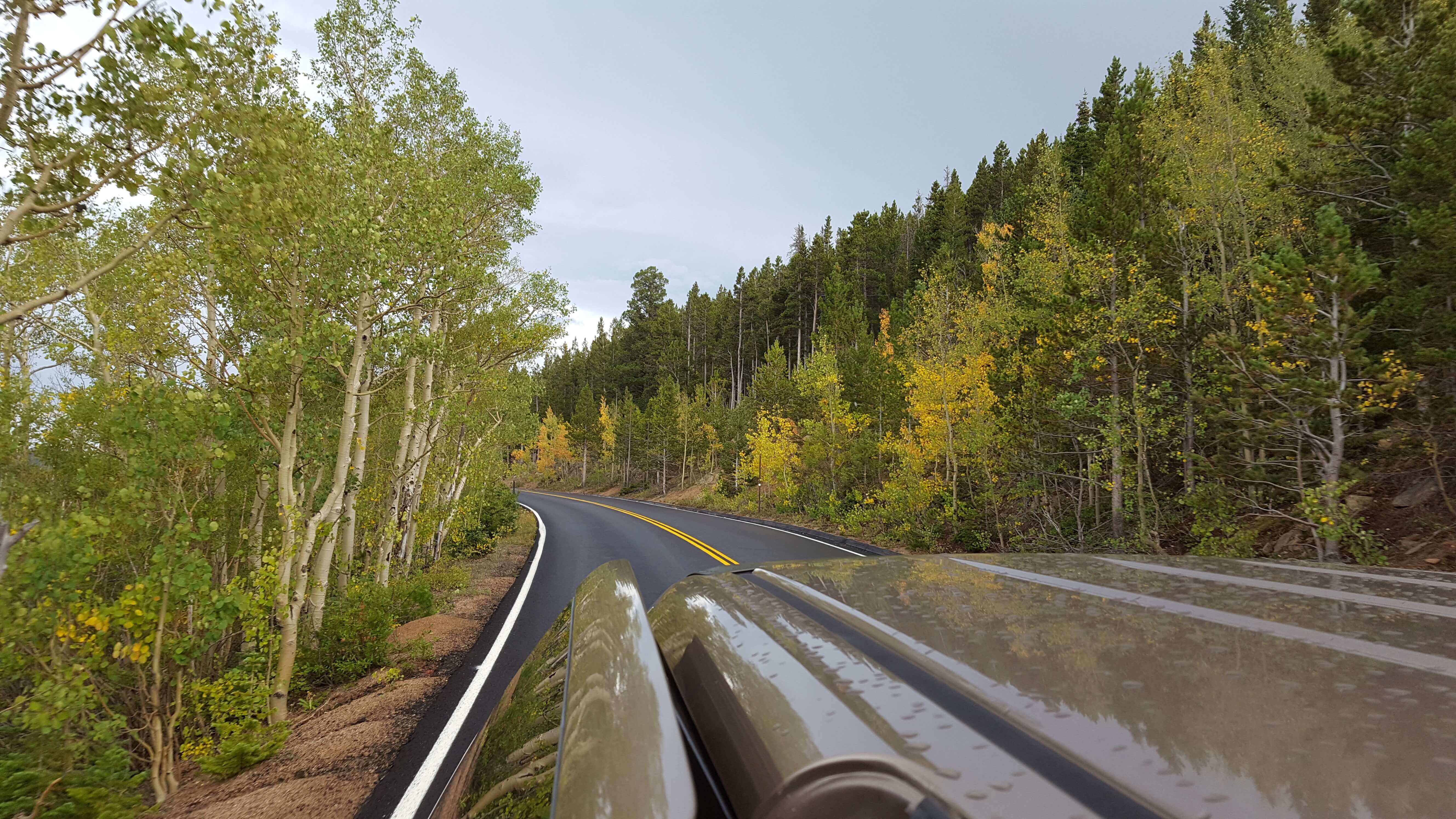 Beautiful Trail Ridge Road in the fall