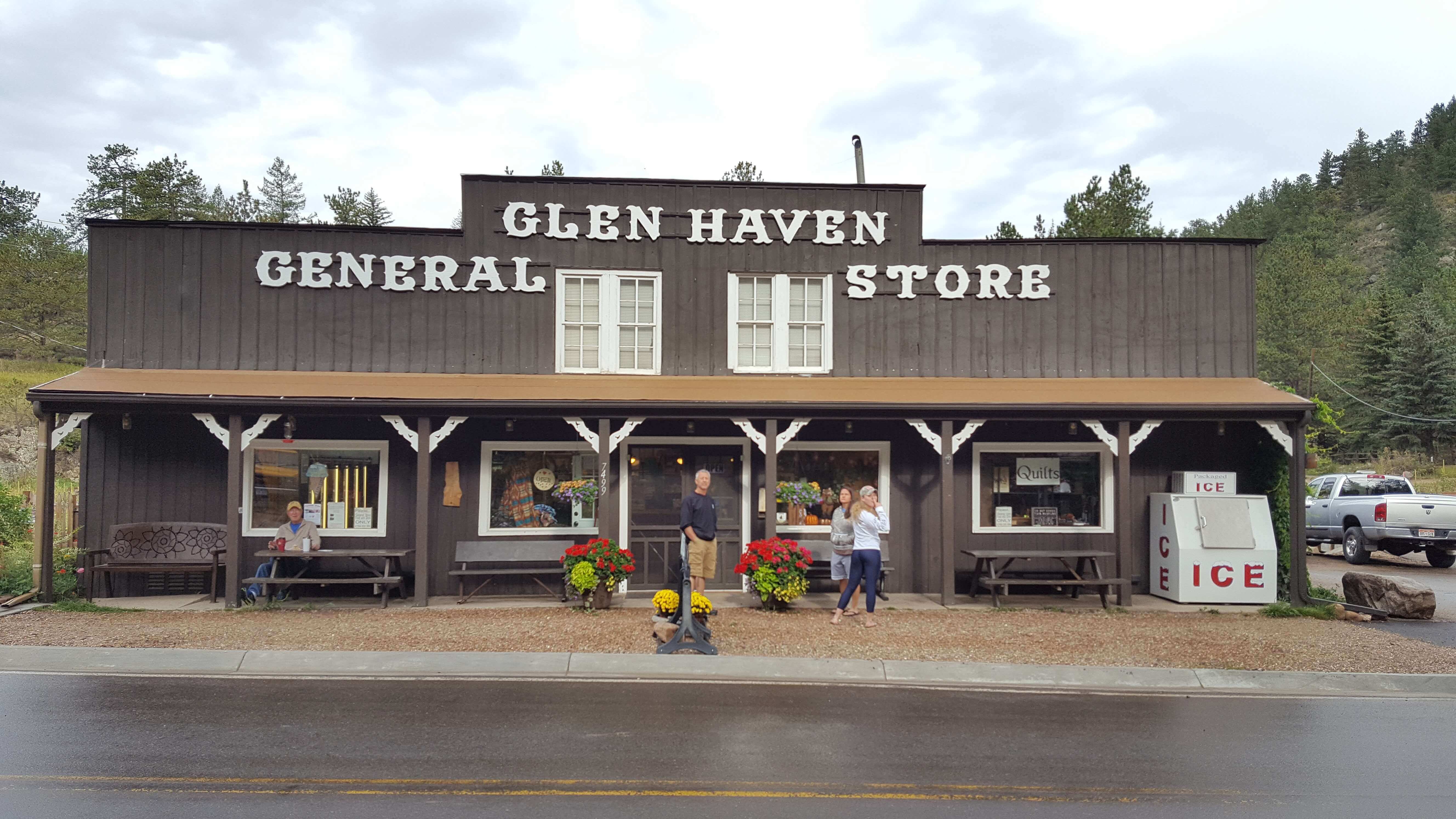 Glen Haven, CO General Store, home of the giant cinnamon rolls