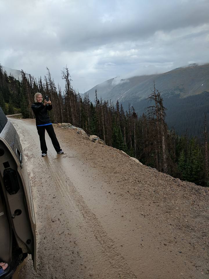 A muddy Old Fall River Road day