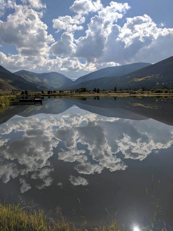 Stunning lake scene on Highway 24 between Leadville and Red Cliff