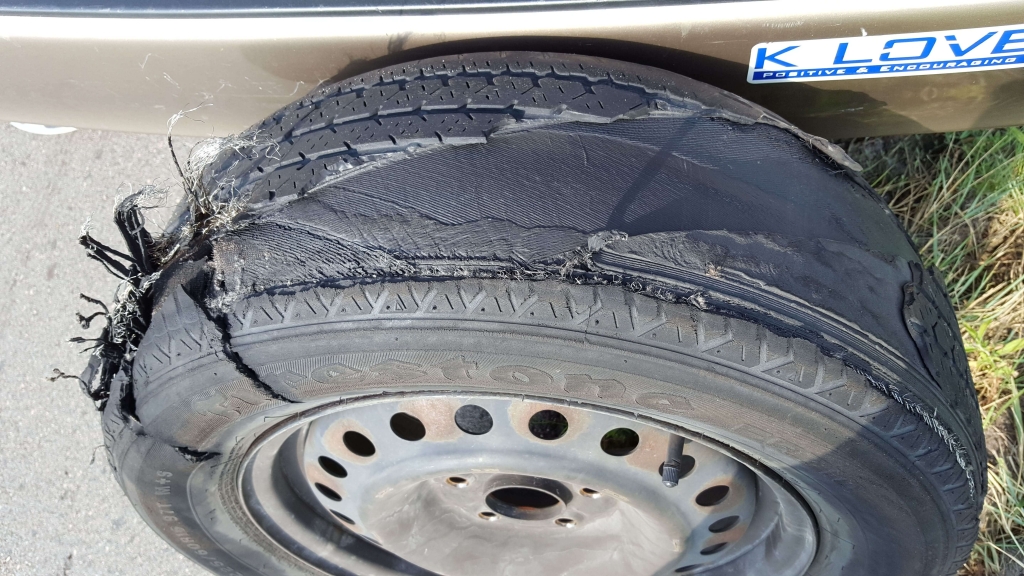 Tire blow-out