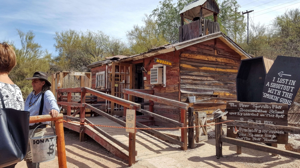 Authentic one-room schoolhouse at Tortilla Flat, AZ
