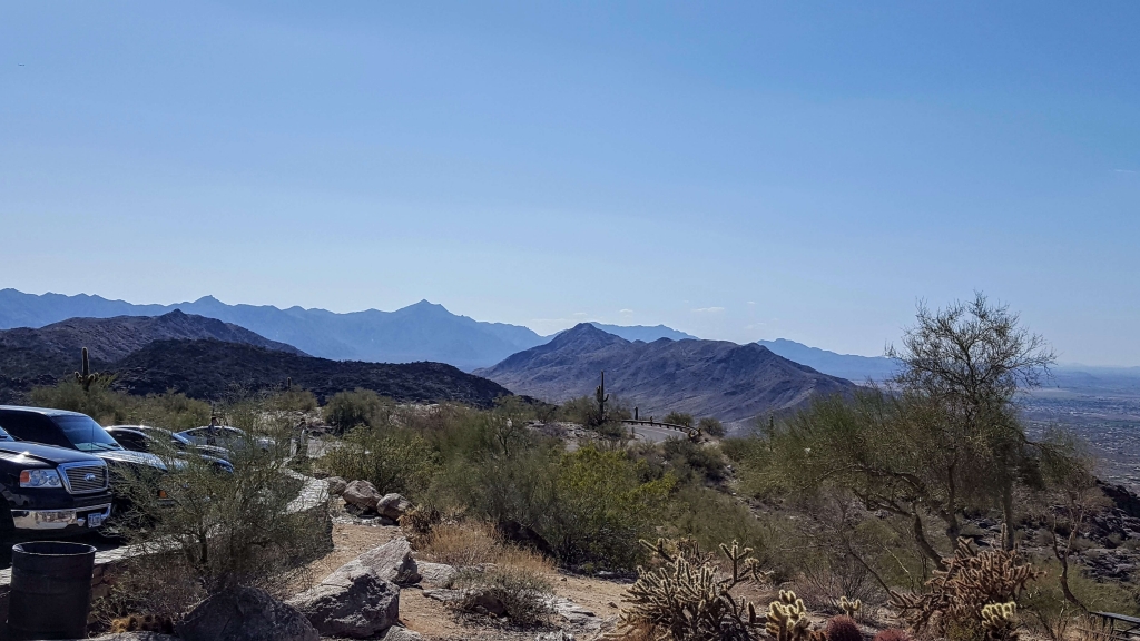 View from Dobbins Point, South Mountain, Phoenix, AZ, area