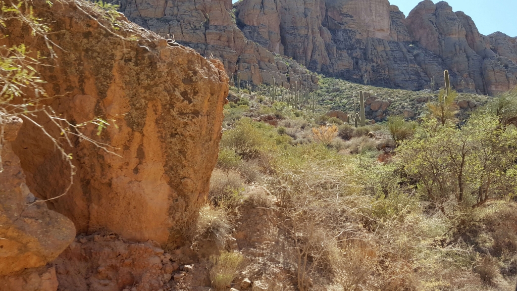 Scenery along the Apache Trail route