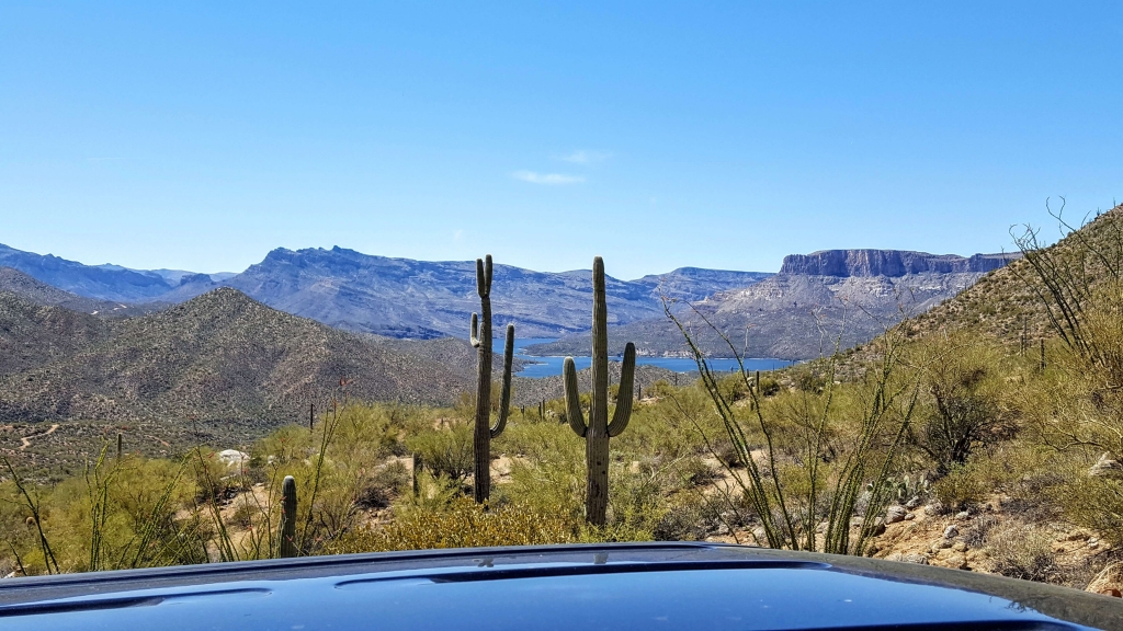 Scenery along the Apache Trail route near Apache Junction