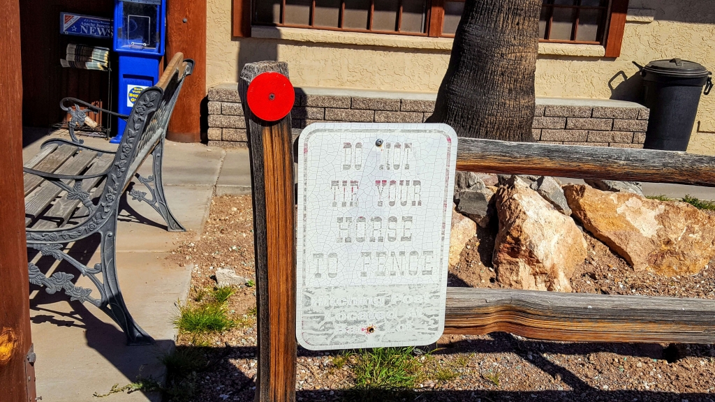 Do not tie your horse to the fence