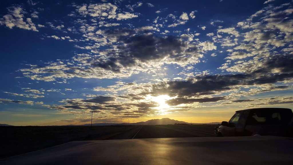 Golden sunset over New Mexico