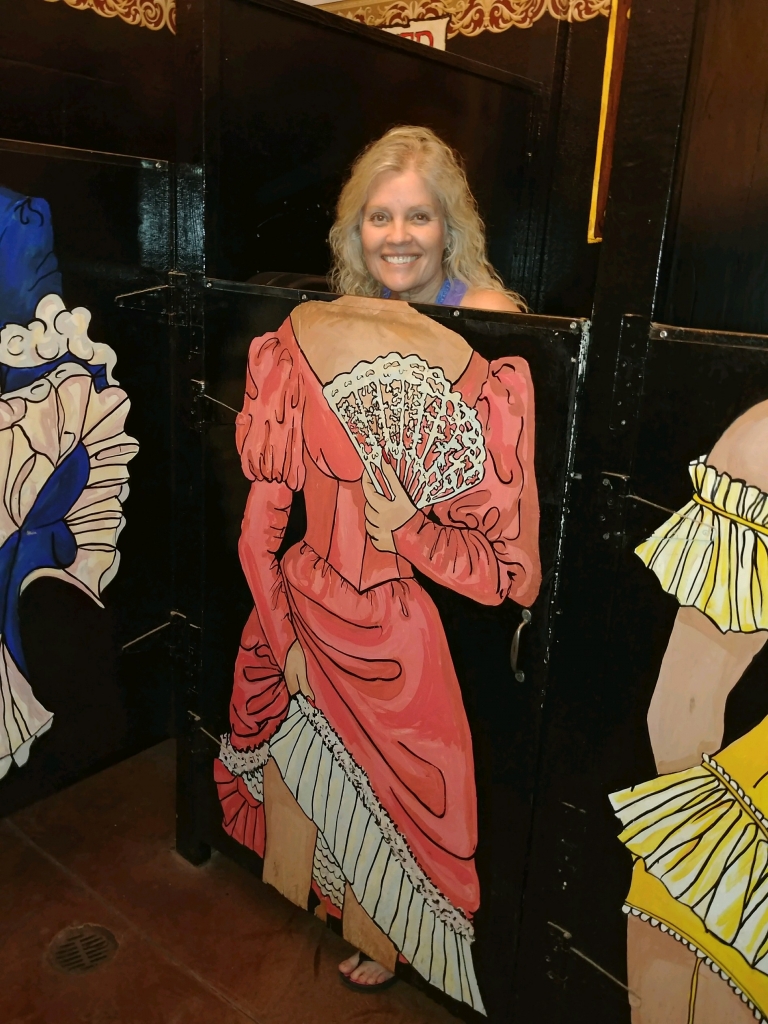 The dancing girls restroom at Tortilla Flat, AZ