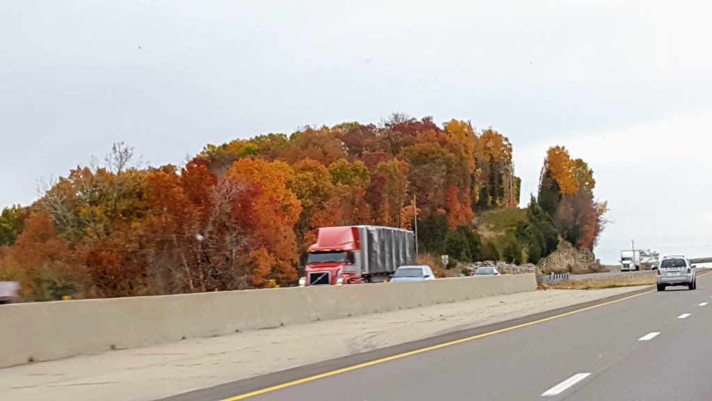 Fall colors on the interstate