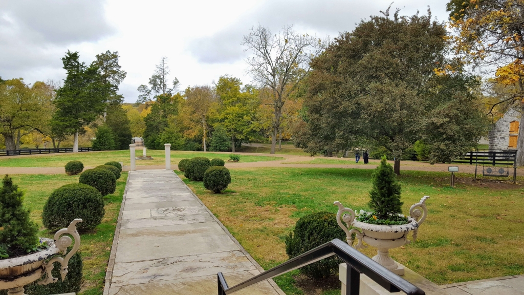 View from the front porch of Belle Meade Mansion