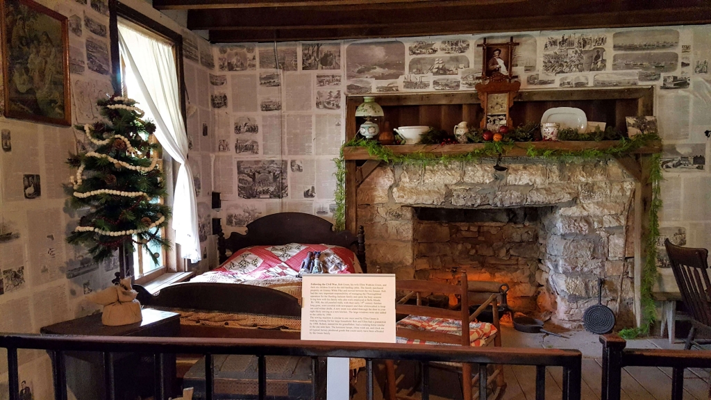 Inside an 1820s cabin, Belle Meade Plantation