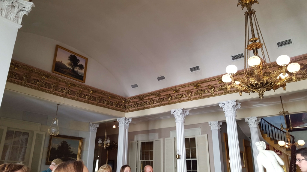 Barrel-type ceiling of the Grand Salon at Belmont Mansion in Nashville, TN