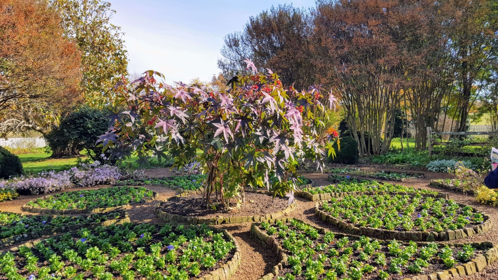 Circular design of the garden at the Hermitage Nashville, TN